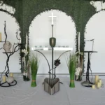 Urne schwarz Gusseisen 3